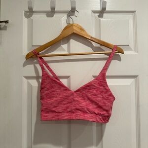 Outdoor voices pink two toned bra size M